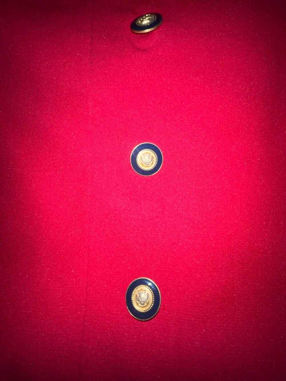Kasper Red Jacket with Black Collar - Picture 10 of 10